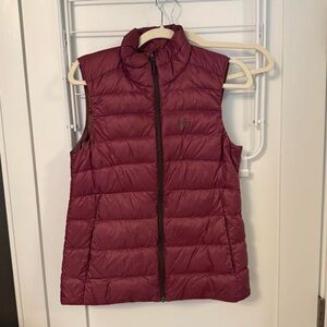 REI Women's Maroon Puffer Vest